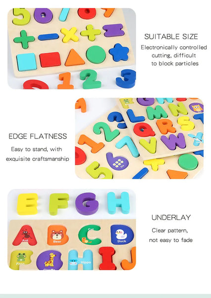 Load image into Gallery viewer, Montessori Wooden Puzzle for Children - Alphabetic