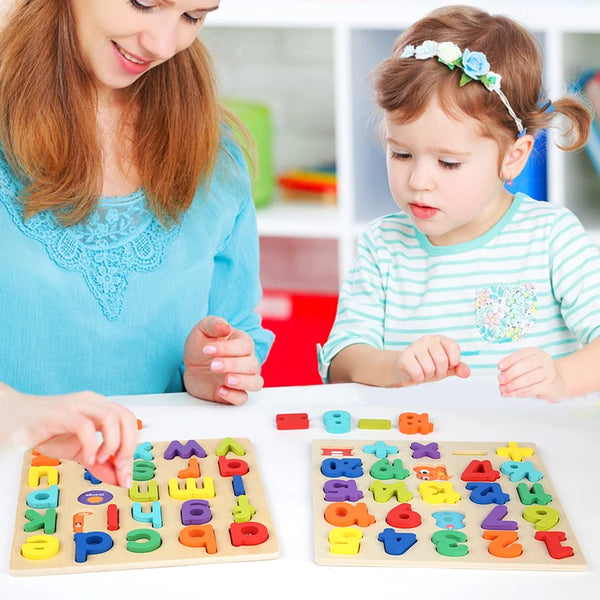 Load image into Gallery viewer, Montessori Wooden Puzzle for Children - Alphabetic