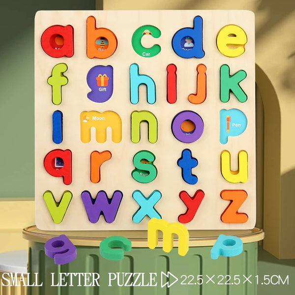 Load image into Gallery viewer, Montessori Wooden Puzzle for Children - Alphabetic