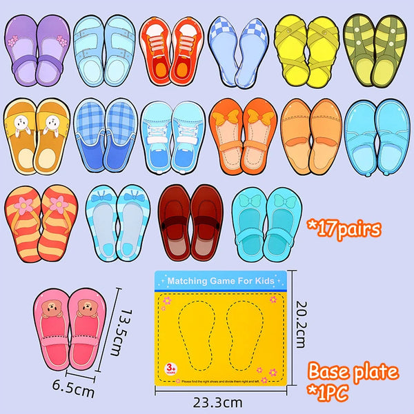 Load image into Gallery viewer, Shoes Left/Right Cognitive Matching Games
