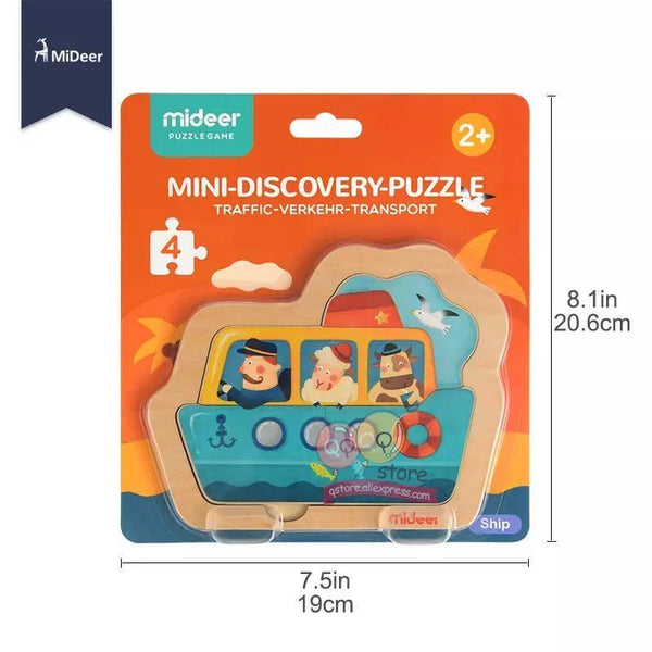 تحميل الصورة في عارض الصور ، Mideer Double-layer Small Wood Chip Puzzle - HN Bazar