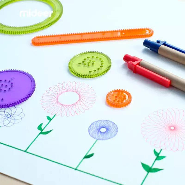 تحميل الصورة في عارض الصور ، Mideer Baby Drawing Magical Variety Flower Ruler - HN Bazar