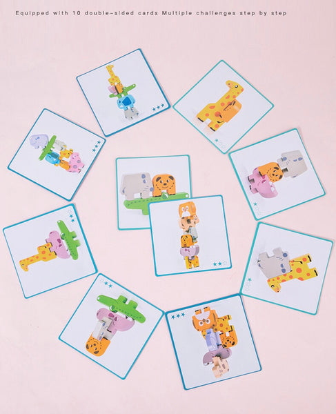 Load image into Gallery viewer, Animal Stacking Blocks - CNF C