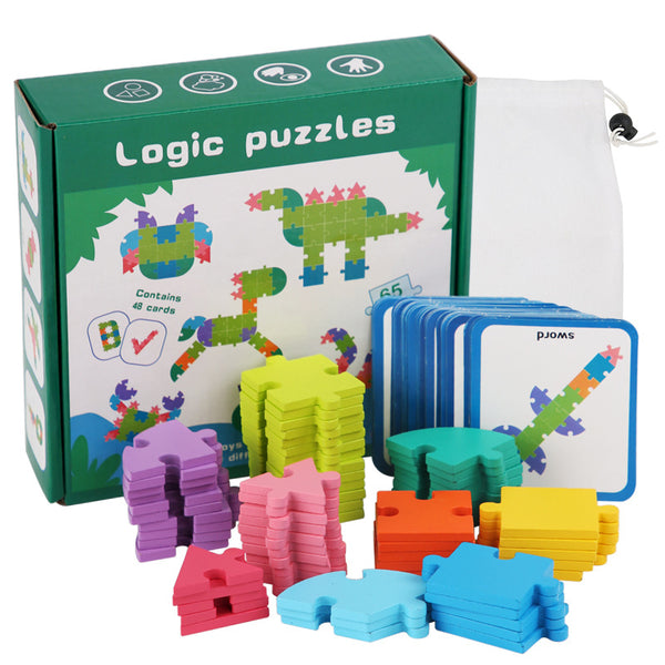 Load image into Gallery viewer, 65-Piece Creative Fun Geometric Shape Puzzle - CNF7