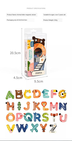 تحميل الصورة في عارض الصور ، Mideer Animal Alphabet Magnetic Stickers - HN Bazar