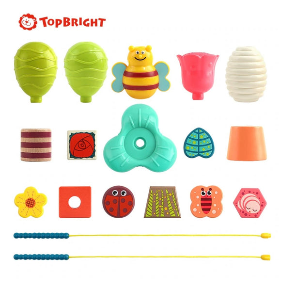 Load image into Gallery viewer, Spring Party Lacing Block Beads