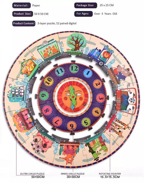 تحميل الصورة في عارض الصور ، Mideer Digital Clock Puzzle-Time Journey - HN Bazar