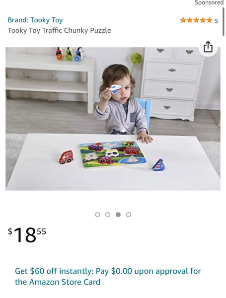 Load image into Gallery viewer, Tooky Toy Traffic Chunky Puzzle