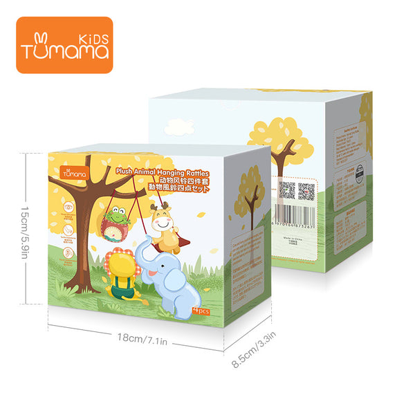 Load image into Gallery viewer, Handbells Rattles Plush Infant Baby Development Handle Toys