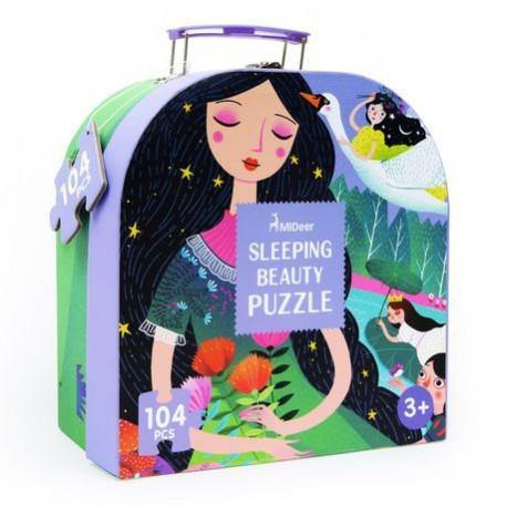 تحميل الصورة في عارض الصور ، Mideer Children's Portable Box Puzzle Princess 104pcs - HN Bazar