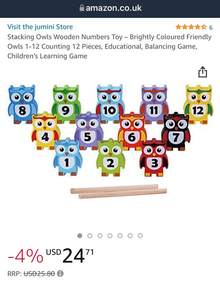 Load image into Gallery viewer, Owls Balance Block -CNF A