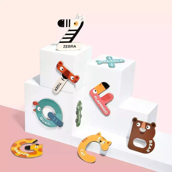 تحميل الصورة في عارض الصور ، Mideer Animal Alphabet Magnetic Stickers - HN Bazar