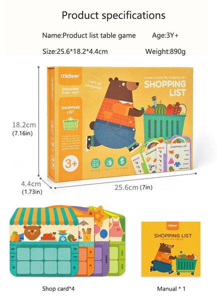 تحميل الصورة في عارض الصور ، Mideer Shopping List Game - HN Bazar