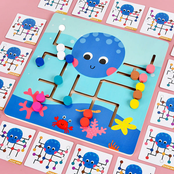 Load image into Gallery viewer, Octopus Maze Matching Cards -CNF8