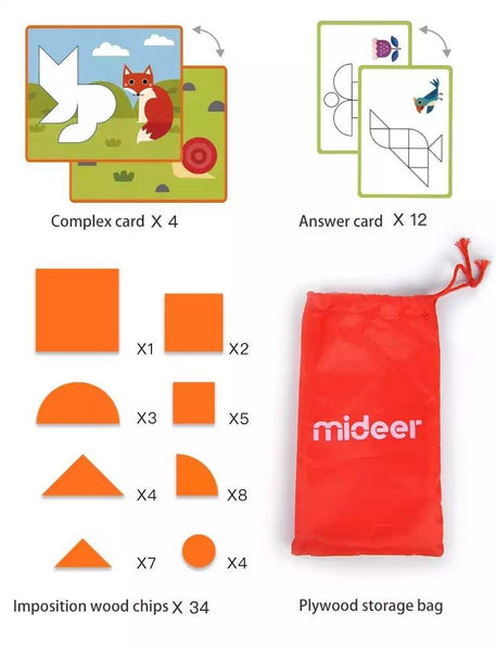تحميل الصورة في عارض الصور ، Mideer Geometric Thinking Puzzle - HN Bazar