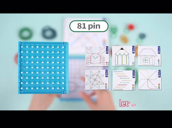 Load image into Gallery viewer, Kumon Rubber Band Pattern Board