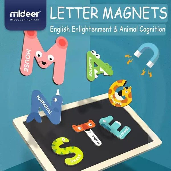 تحميل الصورة في عارض الصور ، Mideer Animal Alphabet Magnetic Stickers - HN Bazar