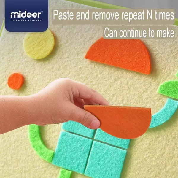 تحميل الصورة في عارض الصور ، Mideer Geometric Felt Painting Collage - HN Bazar