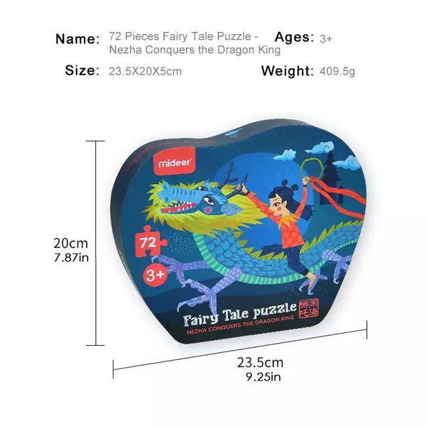 تحميل الصورة في عارض الصور ، Mideer 72 Pieces Of Fairy Tale Jigsaw Puzzle-Nezha Naohai - HN Bazar