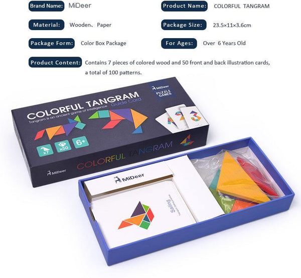 تحميل الصورة في عارض الصور ، Mideer Children's Board Game-Chuangyi Tangram - HN Bazar