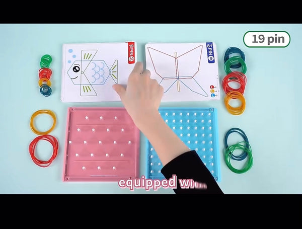 Load image into Gallery viewer, Kumon Rubber Band Pattern Board