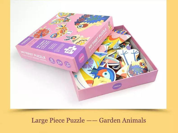 تحميل الصورة في عارض الصور ، Mideer 6 in 1 Puzzle Garden Animals - HN Bazar