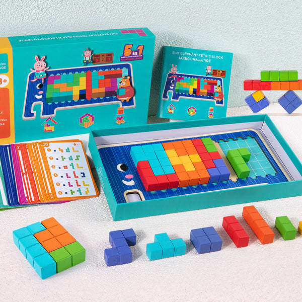Load image into Gallery viewer, 5-in-1 Elephant Tetris Game - CNF7
