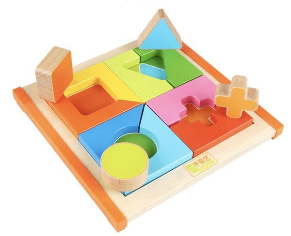 تحميل الصورة في عارض الصور ، 3D Wooden Puzzle - Square CNF1 - HN Bazar