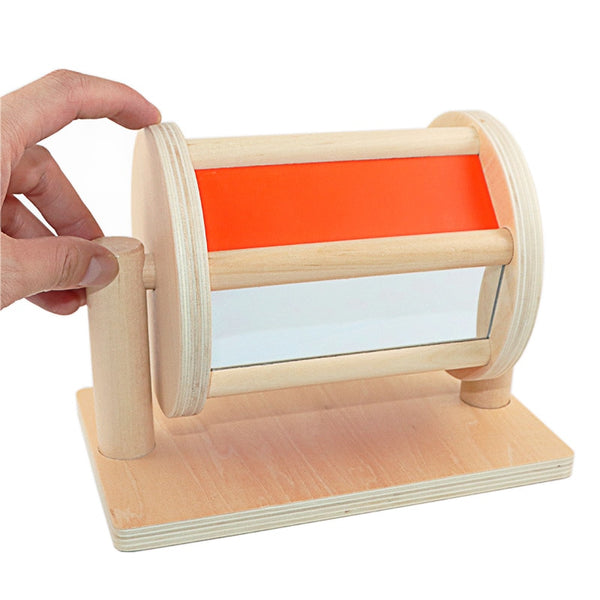 تحميل الصورة في عارض الصور ، Montessori Sensory Spinning Drum with Mirror Sounds Drum CNF1