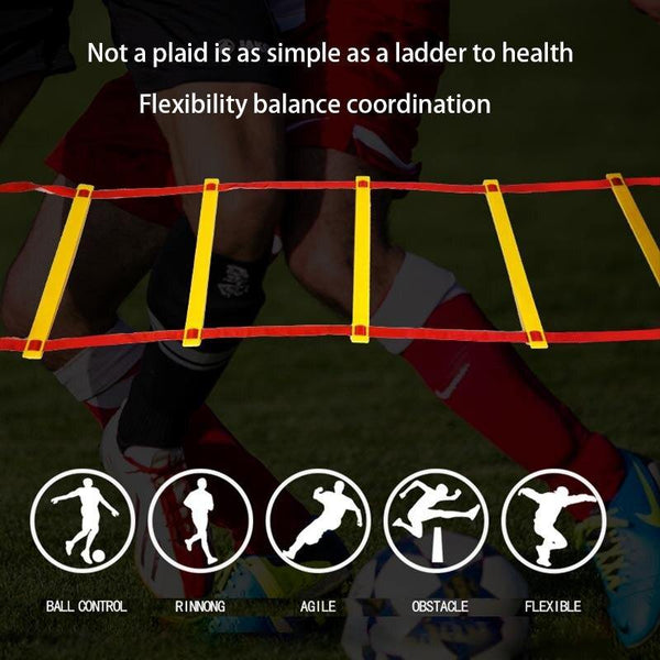 تحميل الصورة في عارض الصور ، Rung Nylon Straps Agility Ladder Training Stairs CNF3 - HN Bazar