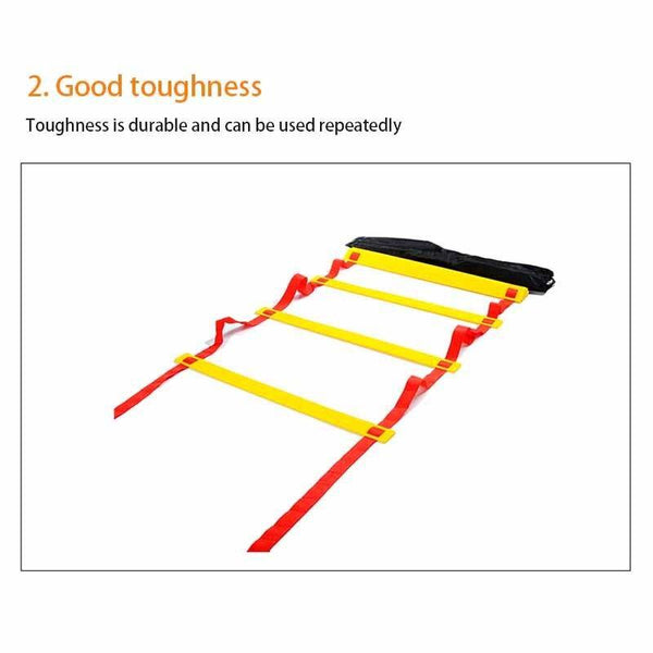 تحميل الصورة في عارض الصور ، Rung Nylon Straps Agility Ladder Training Stairs CNF3 - HN Bazar