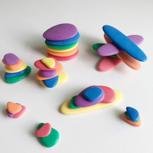 تحميل الصورة في عارض الصور ، New Wooden Stacked Stone Balanced Toy CNF5