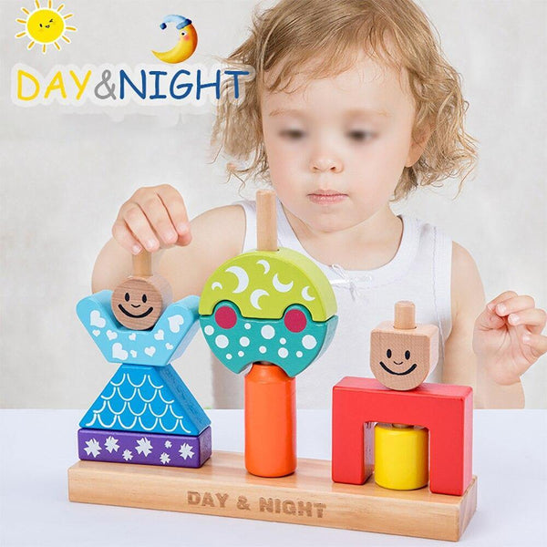 تحميل الصورة في عارض الصور ، Sun and Moon Day and Night Building Puzzle CNF1 - HN Bazar