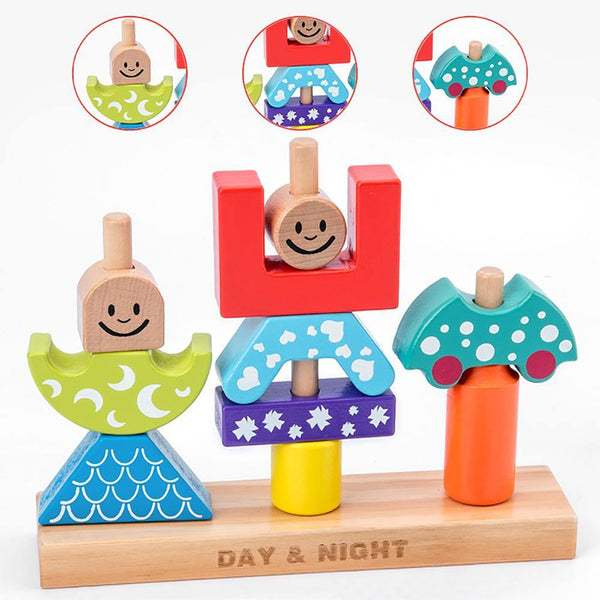تحميل الصورة في عارض الصور ، Sun and Moon Day and Night Building Puzzle CNF1 - HN Bazar