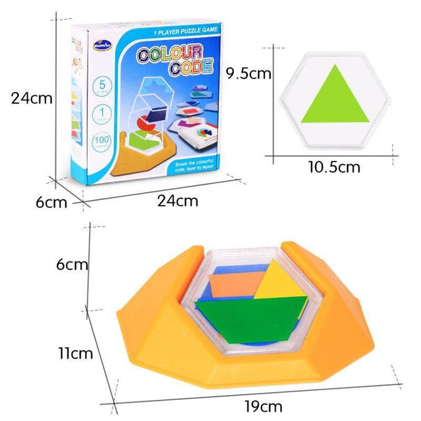 Load image into Gallery viewer, Tangram Jigsaw Board 100 Challenge CNFM A - HN Bazar