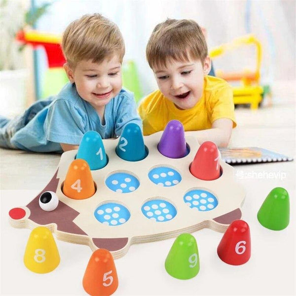 Load image into Gallery viewer, Wooden Hedgehog Math Learning Tool CNF1 - HN Bazar