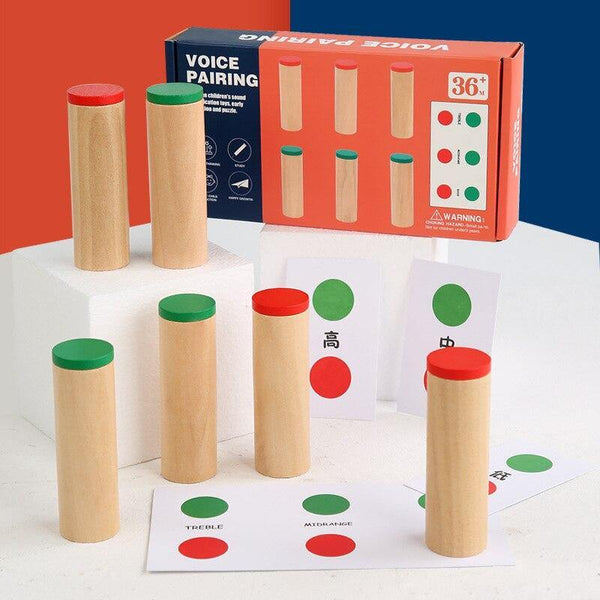 تحميل الصورة في عارض الصور ، Wooden Voice Pairing Sound Identification Game CNF5 - HN Bazar