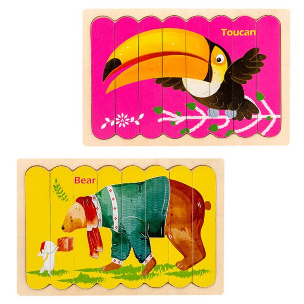 تحميل الصورة في عارض الصور ، Creative Strip Puzzle CNF5 على الوجهين