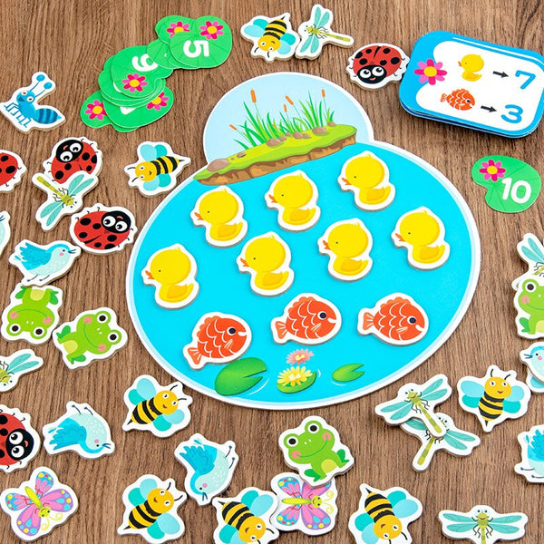 Load image into Gallery viewer, Pond Animals Counting Interactive Game CNF6