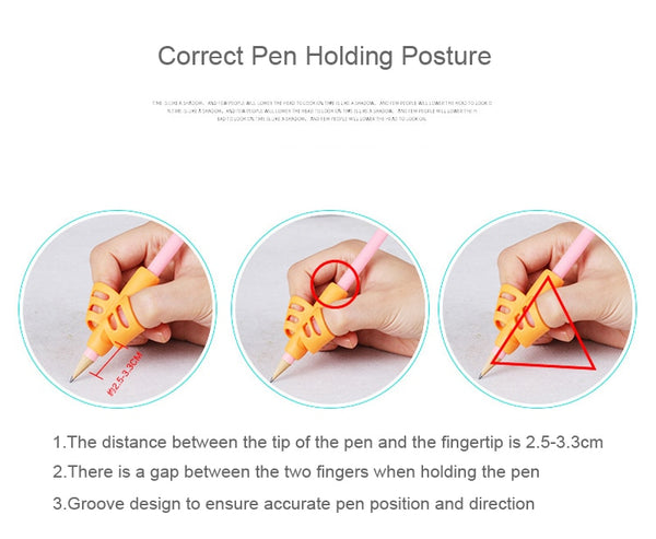 Load image into Gallery viewer, 12 Pcs Pencils Silicone Pen Holder Grip For Student Writing Correction Stationery-AE