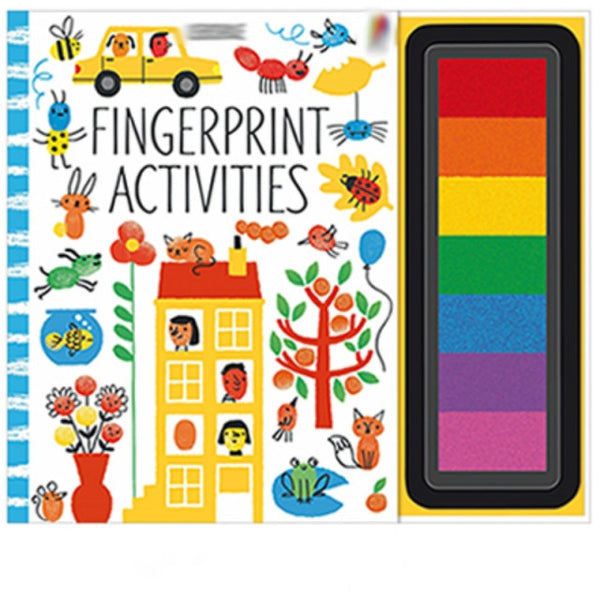 Load image into Gallery viewer, Fingerprinting Books with Rubber Stamps Ink Pad-AE