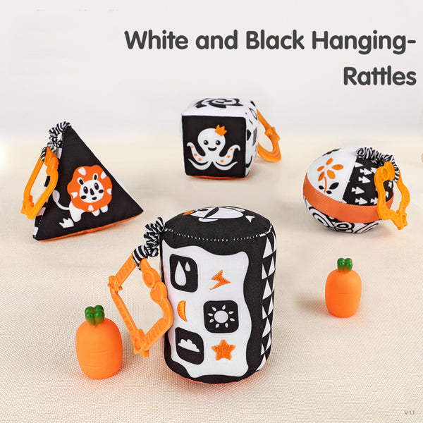 Load image into Gallery viewer, Baby Plush Rattles Rings Hanging Toy