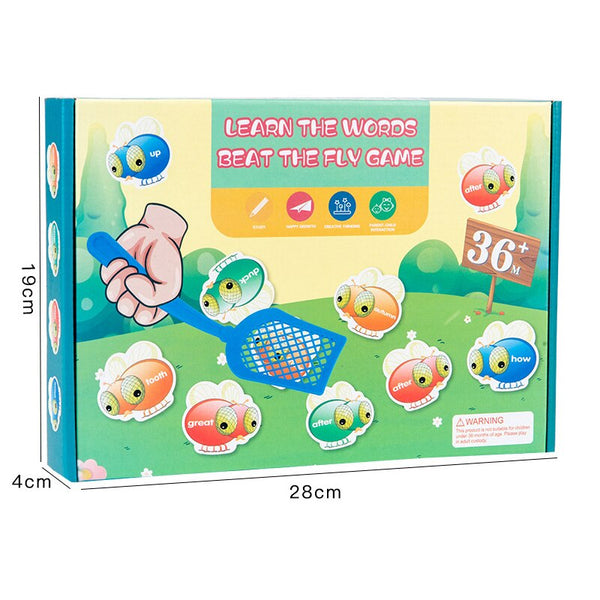 Load image into Gallery viewer, Swatting Fly Game Kids Montessori Learning Word - CNF8