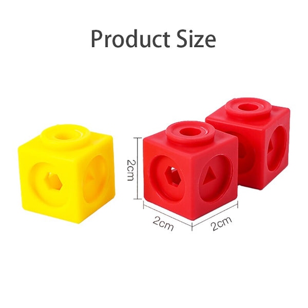 Load image into Gallery viewer, 130 Pcs MathLink Cubes Early Activity -AE