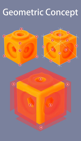 Load image into Gallery viewer, 130 Pcs MathLink Cubes Early Activity -AE