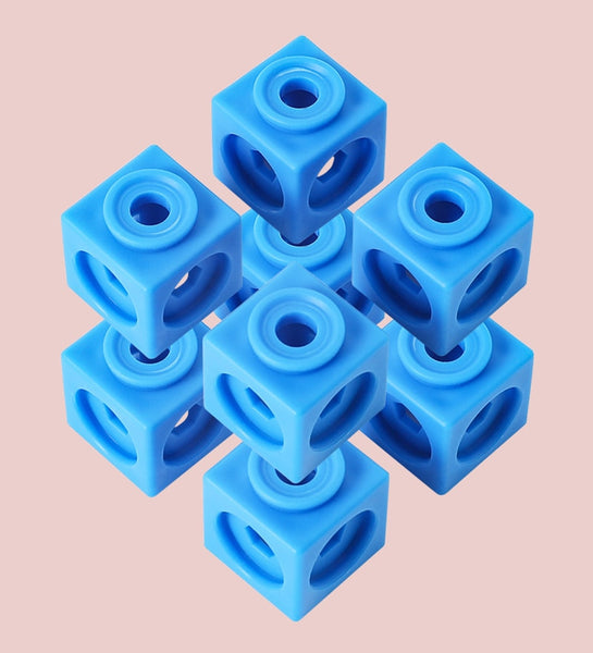 Load image into Gallery viewer, 130 Pcs MathLink Cubes Early Activity -AE