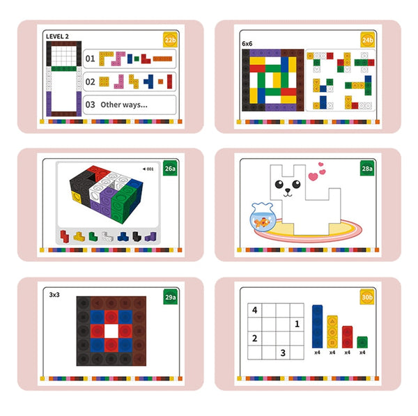 Load image into Gallery viewer, 130 Pcs MathLink Cubes Early Activity -AE