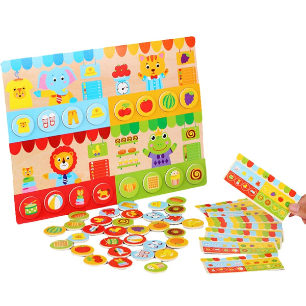 Load image into Gallery viewer, Magnetic Matching Cards Stickers - CNF C