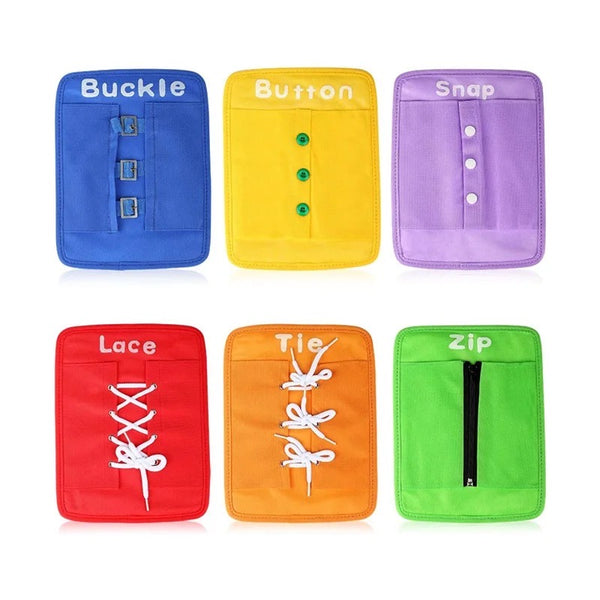 Load image into Gallery viewer, Baby dressing learning busy board
