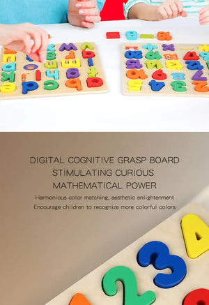 Montessori Wooden Puzzle for Children - Alphabetic